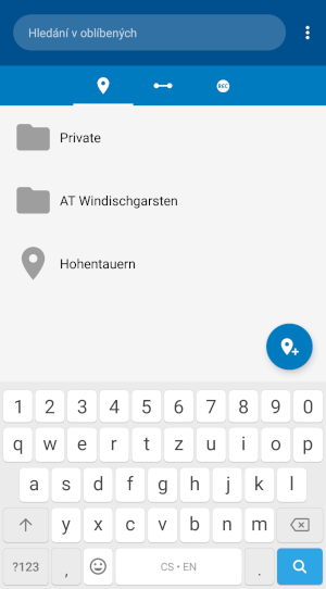 mapfactor Navigator 7 pro Android – Oblíbená místa mapfactor Navigator 7 pro Android – Oblíbená místa
