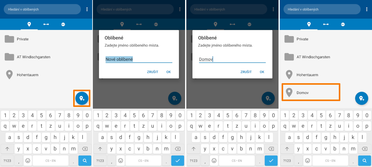 mapfactor Navigator 7 pro Android – Jak uložit svou aktuální polohu do oblíbených mapfactor Navigator 7 pro Android – Jak uložit svou aktuální polohu do oblíbených