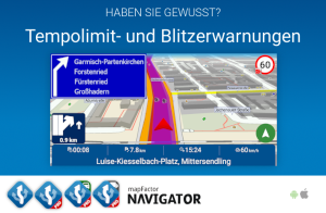 Tempolimit- und Blitzerwarnungen