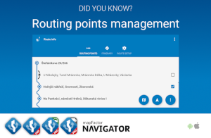 Routing points management