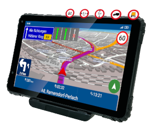 GPS Navigationsgerät Actis 8 Rugged Truck Europa
