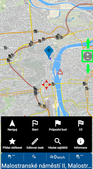 Screenshot Navigator - přiblížení pomocí kolečka