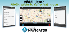Uložit, přehrát, sdílet trasu