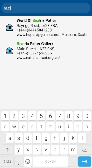 Navigator 7 for Android - POI Search by address and name