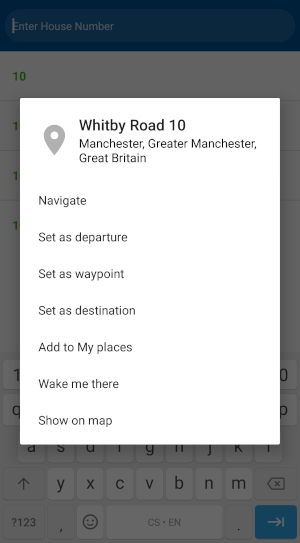 navigator 7 for Android - Offline Multistep Search - Action