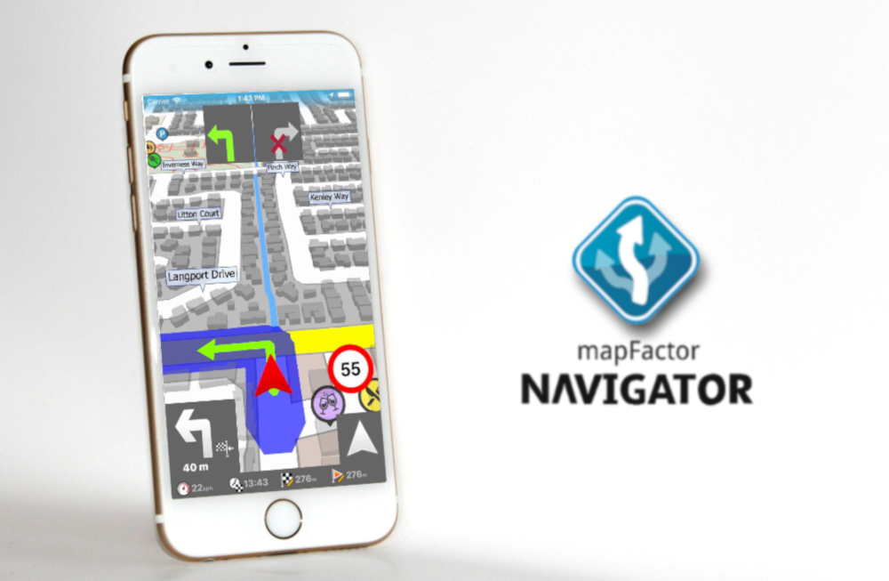 mapfactor Navigator 1.1 iOS promo picture
