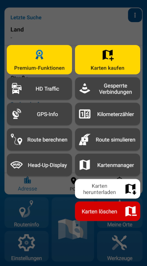 MapFactor Navigator 7.2 – Werkzeuge (Android App)