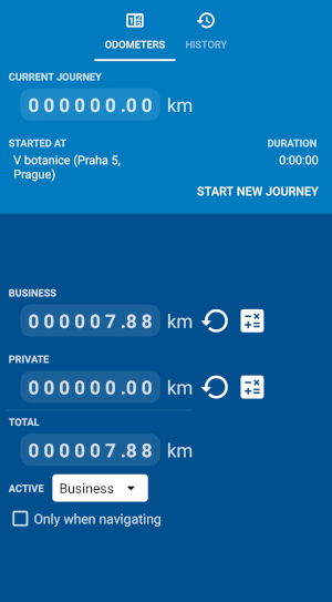 Mapfactor Navigator 7 for Android - Odometer