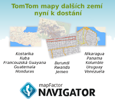 Nové TomTom mapy CZ w225