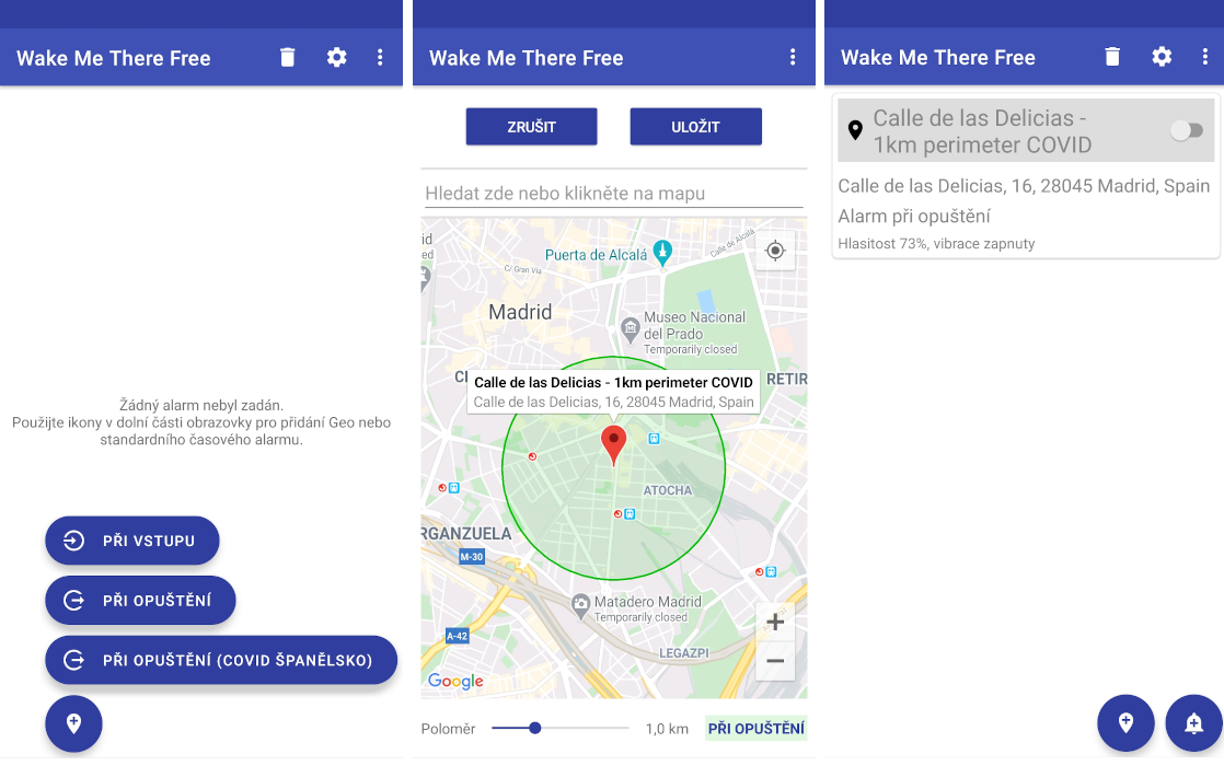 Wake Me There - GPS Alarm vám pomůže dodržet nařízenou vzdálenost od domova 