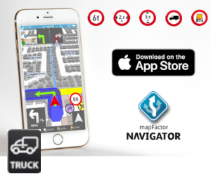 MapFactor Navigator Truck für iOS