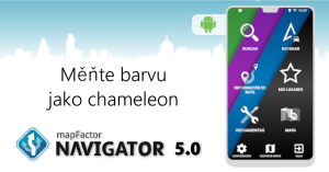 MapFactor Navigator 5.0 - měňte barvu jako chameleon
