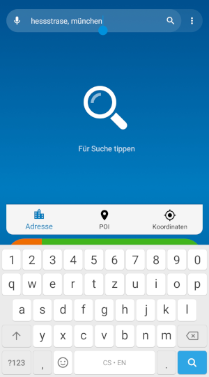 navigator 7 für Android - Offline einzeilige Suche
