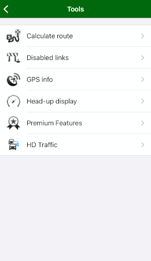 mapfactor Navigator iOS - Tools - Live HD traffic