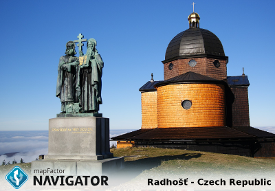 Travel with Navigator - St Cyril and Methodius Chapel on Radhot, Czech Republic