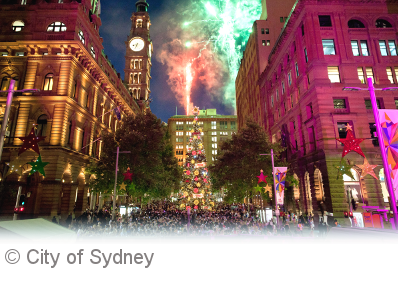 Sydney Christmas - copyright City of Sydney