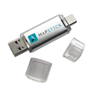 MapStick dual USB flash drive